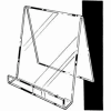 9"W X 11"H Easel W/ 1"D Opening - Clear - Pkg Qty 12