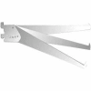 10" Adjustable Tap-In Style Shelf Bracket - Chrome - Pkg Qty 25