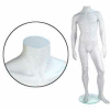 Male Mannequin - Headless, Arms by Side, Left Leg Forward - Cameo White