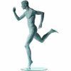 Male Sprinter w/ Right Leg Back - Cameo White