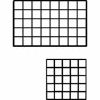 10"L X 10"W Epoxy Coated Grid Cubbies - Black - Pkg Qty 48