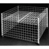 48" Square Grid Dump Bin - Chrome