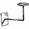 4-1/2"H X 8"D Millinery Displayer - Chrome - Pkg Qty 24
