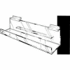 16"W X 2"D X 4"H Lip Book Shelf - Clear - Pkg Qty 6