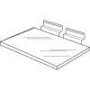 12"W x 6"D Injection Molded Styrene Utility Shelf - Clear - Pkg Qty 100