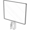 5-1/2"H X 7"W Polycarbonate Sign Holder W/ All-Purpose Clamp - Clear - Pkg Qty 24