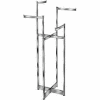 4-Way Folding Space Saver w/ Straight Blade Arms (K150) Garment Rack - Chrome
