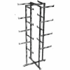 Folding Lingerie Tower - Square Tubing w/ Rectangular Tubular Arms (K36) Garment Rack - Chrome
