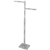 2 Straight Arm/Rectangular Tubing Rack- Satin