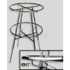 Set Of 4 Adjustable Clamps For Double Hanging Round Garment Racks - Chrome - Pkg Qty 5