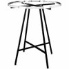 36" dia Round Folding Garment Rack (KR36/MAB)- Rectangular Tubing - Matte Black