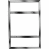 28"H X 22"W Vertical Sign Holder For Wall Mount - Chrome - Pkg Qty 6