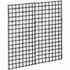 4'W X 4'H - Wire Grid Wall Panel - Semi-Gloss Black - Pkg Qty 3