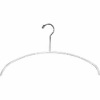 16" L Non-Slip Hanger W/ Loop Hook - White - Pkg Qty 100