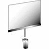 7"W X 5-1/2"H Acrylic Sign Holder W/ 1-1/2" Welded Swedge Stem - Chrome Clear - Pkg Qty 24