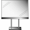 11"W X 7"H Acrylic Sign Holder W/ Base (4" Stems) - Chrome Clear - Pkg Qty 24