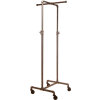 Econoco, Adjustable 2-Way Cross Bar Rack, PS2CBADJ, 21"W x 44"-72"H x 21"D, Anthracite Grey