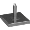 10" Square Base 5/8" Fitting - Min Qty 6 - Pkg Qty 6