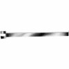 22" Twist-On Straight Arm For Rectangular Tubing Garment Rack - Chrome - Pkg Qty 24
