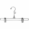 12" L Steel Skirt Hanger W/ Loop Hook - Chrome - Pkg Qty 100