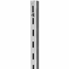 96" Heavy Weight Single Slot W/ 1/2" Slots On 1" Centers - Satin Zinc - Pkg Qty 10