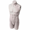 Male Headless 3/4 Torso Form - White