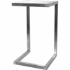 24"L x 24"W x 42"H Pedestal Table - Satin Chrome