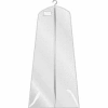 24"/36" X 72", 3 Gauge Vinyl Taffeta W/ Hanging Pocket & Zipper - White - Pkg Qty 36
