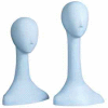 20" Ladies' Abstr. Fiberglass Head - Cameo White - Pkg Qty 2