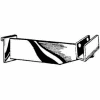 12"L Hangrail Bracket To Hold Rectangular Tubing - Semi-Gloss White - Pkg Qty 24