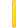 Post Guard® Bollard Cover 3507W, 10-7/8"Dia. X 60"H, Yellow W/White Tape
