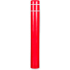 Post Guard® Bollard Cover 3521W, 10-7/8"Dia. X 60"H, Red W/White Tape