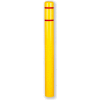 Post Guard® Bollard Cover CL1385EE, 4-1/2"Dia. X 64"H, Yellow W/No Tape