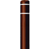 Post Guard® Bollard Cover CL1385UNT, 4-1/2"Dia. X 52"H, Brown W/No Tape