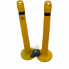 Sentry® Portable Bollard GP48-Y-KIT, With Cap & 17' Chain, Yellow, 2/PKG