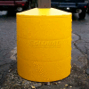 Light Pole Guard Base Cover LPGRED, 26"Dia. x 41-1/4"H, 4 Rings, Red