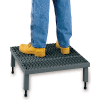 EGA Steel 1-Step Platform, 24" x 48", 5"-8" Adjustable Height, 500 lb. Cap. - AHW-L-2448