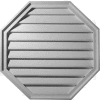 Ekena Functional Octagon Gable Vent Louver, 22"W x 22"H x 2-1/8"D