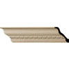 Ekena Lanarkshire Carved Wood Crown Moulding MLD04X04X06LAAL, 4-7/8"H x 4-3/4"D x 6-3/4"F x 96"L