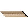 Ekena Medway Carved Wood Crown Moulding MLD04X04X06MEAL, 4-3/4"H x 4-7/8"D x 6-3/4"F x 96"L