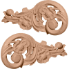 Ekena Medium Springtime Scrolls ONL09X04X01SPMA, 9-3/4"W x 4-3/4"H x 3/4"D