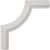Ekena Ashford Smooth Panel Moulding Corner PML10X10AS-2, 10"W x 10"H x 1/2"D