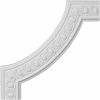 Ekena Caputo Egg & Dart Panel Moulding Corner PML16X16CA, 16-1/8"W x 16-1/8"H