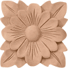 Ekena Springtime Rosette ROS03X03SPRW, 3-1/2"W x 3-1/2"H x 1/2"D