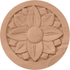 Ekena Bedford Rosette ROS04X04BE, 4-1/4"W x 4-1/4"H x 5/8"D