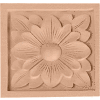 Ekena Large Dogwood Flower Rosette ROS05X05DGMA, 5-1/8"W x 5-1/8"H x 1"D