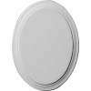 Ekena Classic Oval Rosette ROS06X05CL, 6-1/8"W x 4-1/2"H x 3/8"D