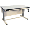 Pro-Line 60 X 30 EL6030ESD-H11 Ergoline Hand Crank Height Adjustable Workbench ESD Laminate Top