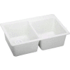Elkay® ELG2522WH0, Gourmet E-Granite Sink, 25"L X 22"W X 9-1/2"D
