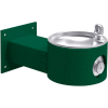 Elkay® Outdoor Wall Mount Drinking Fountain, Non Filtered & Non Refrigerated, Evergreen